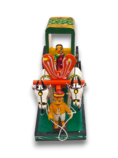 Handcrafted Kondapalli Bullock Cart (Goods) – Traditional Indian Village Wooden Toy