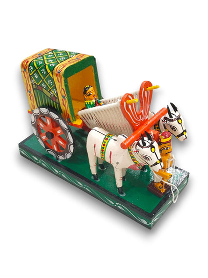 Handcrafted Kondapalli Bullock Cart (Goods) – Traditional Indian Village Wooden Toy