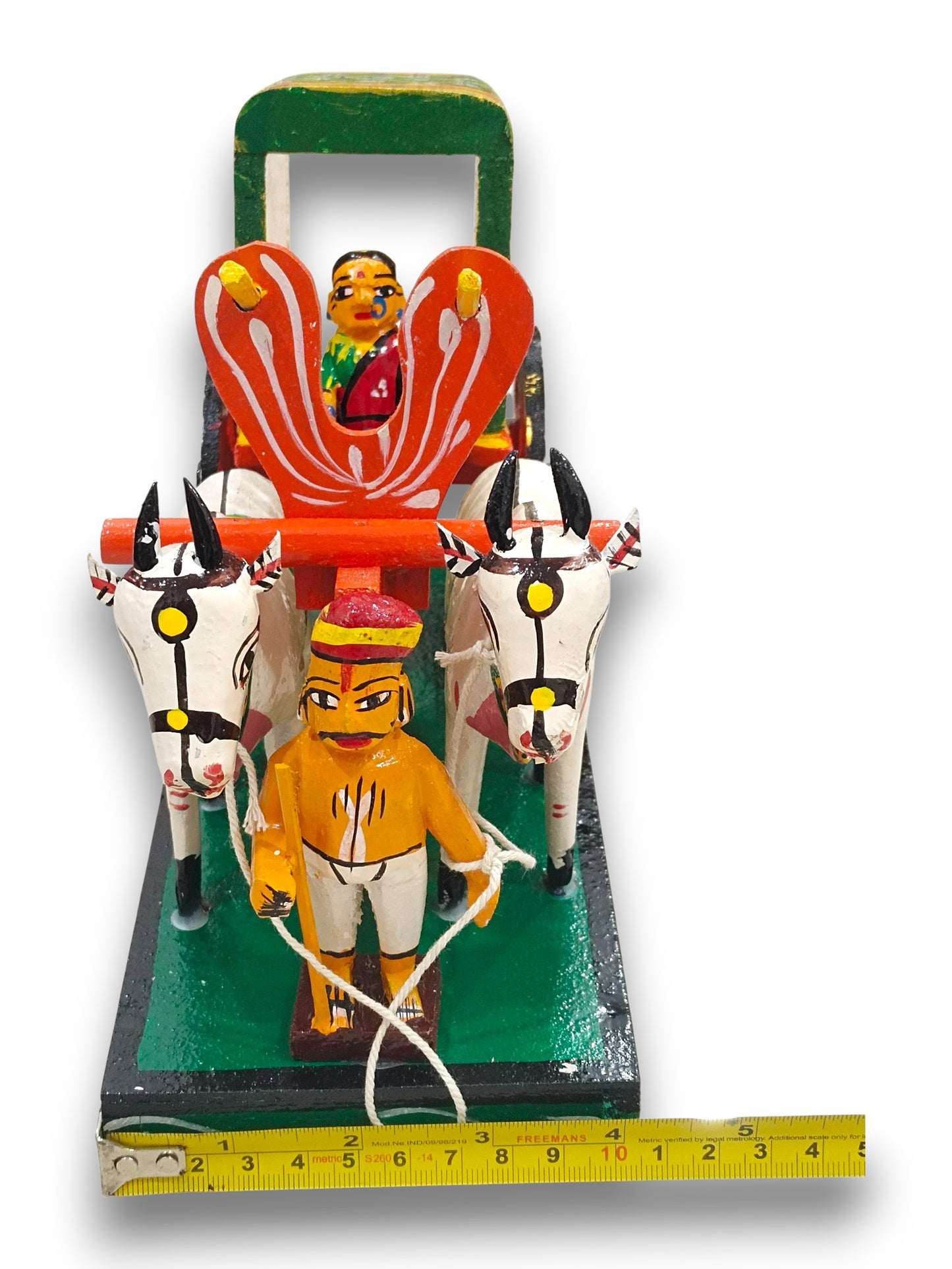 Handcrafted Kondapalli Bullock Cart (Goods) – Traditional Indian Village Wooden Toy