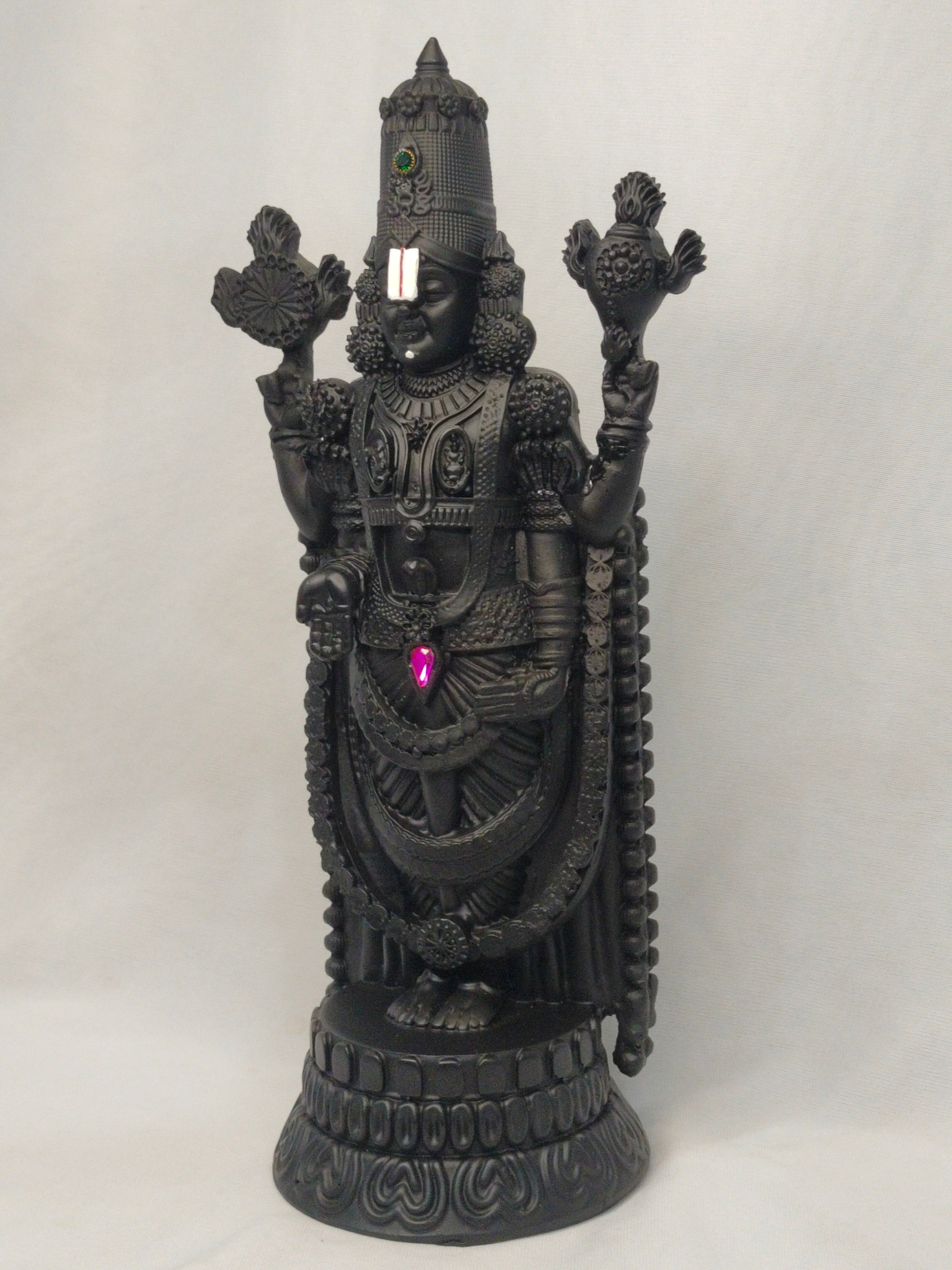 Lord Venkateswara Black Murti - 12