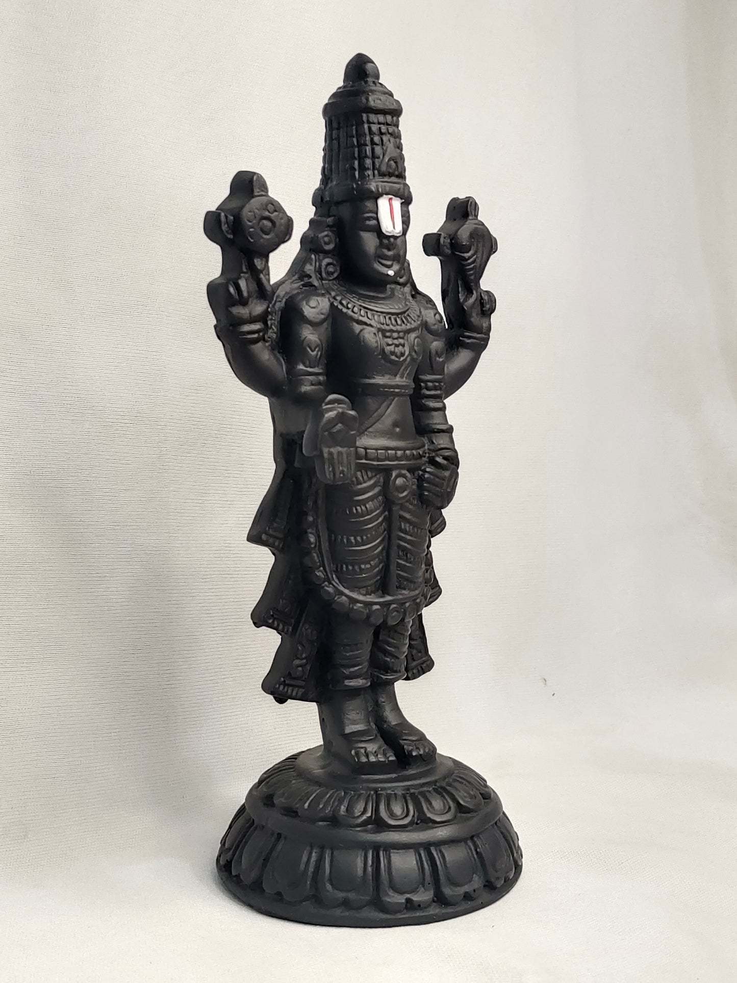 Lord Venkateswara Black Murti - 8"