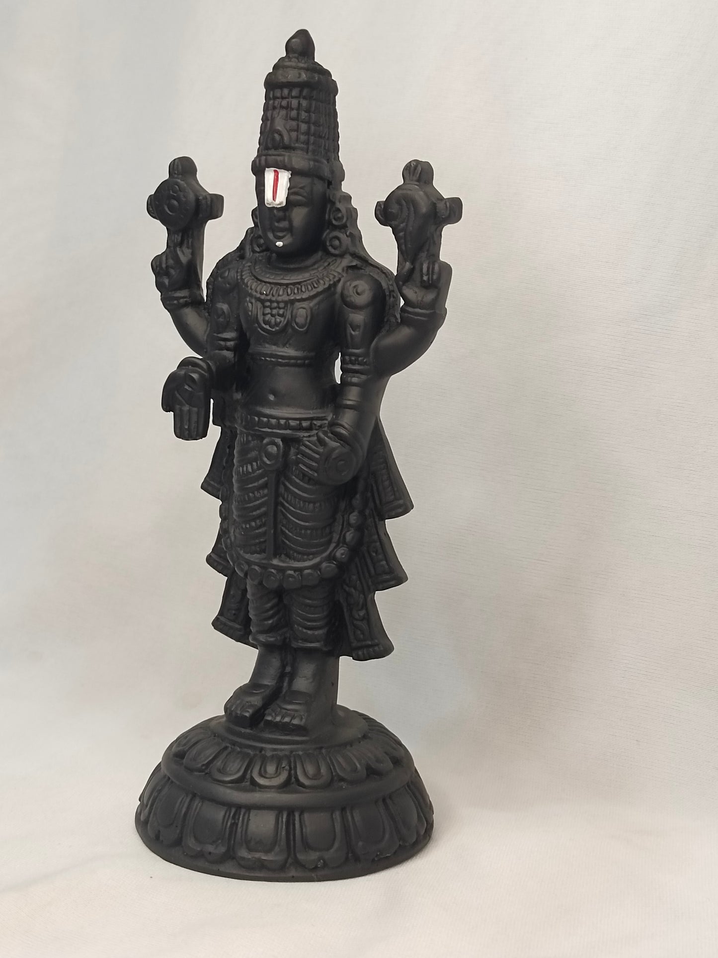 Lord Venkateswara Black Murti - 8"