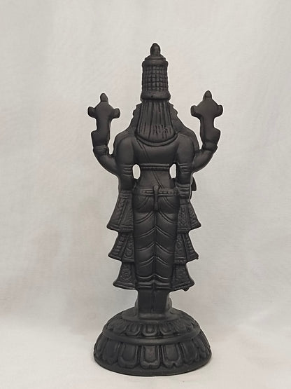 Lord Venkateswara Black Murti - 8"