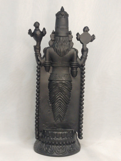 Lord Venkateswara Black Murti - 12"