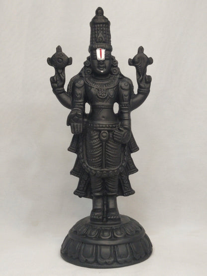 Lord Venkateswara Black Murti - 8"